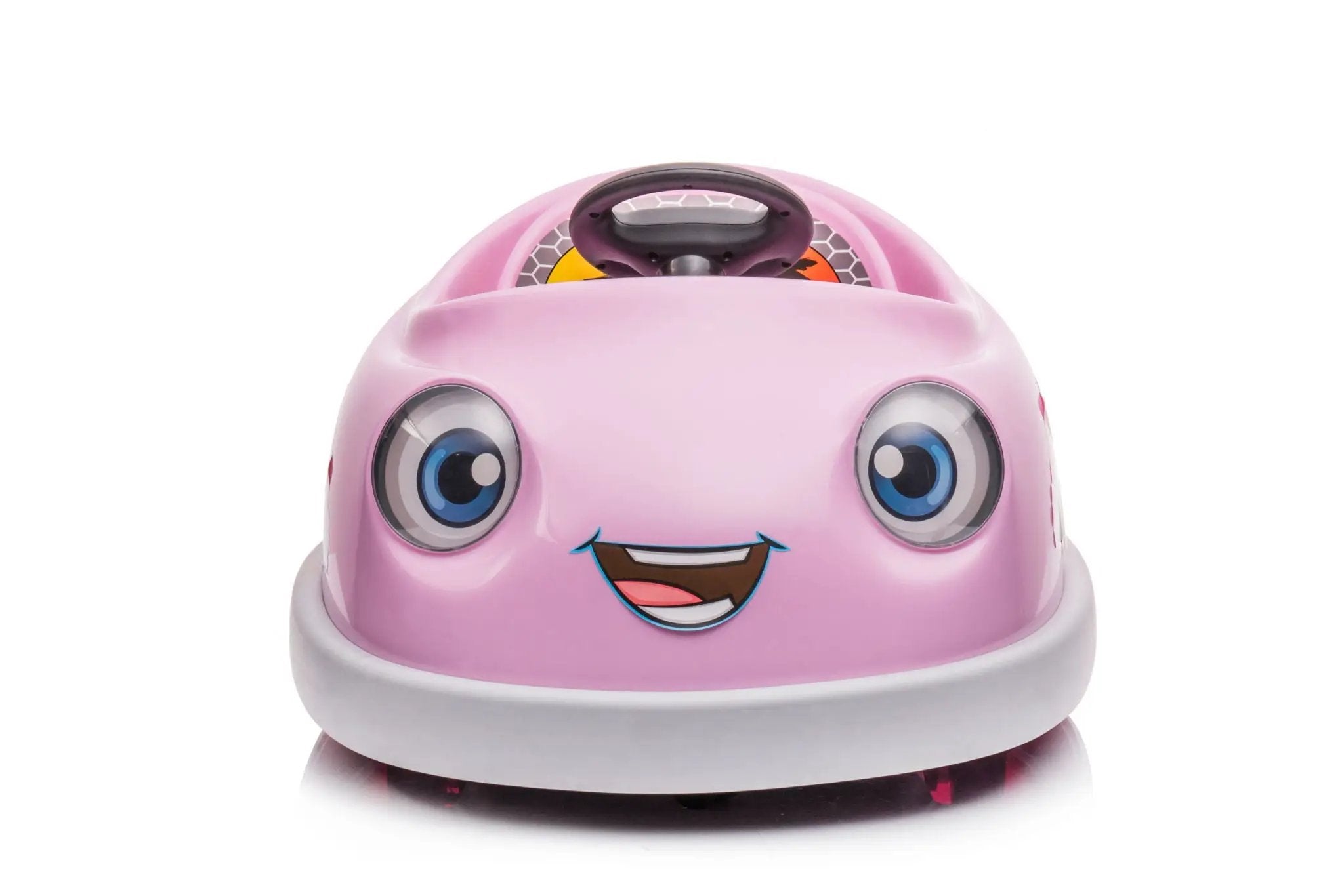 Bumper Car For Kids, 12V Dual Drive 1-6 Years Old Children's Electric Car With Pushrod Dinner Plate USB Bt Music Rocking Horse Mode Anti-Collision Bumper Ride On Car by HouseOfZazla