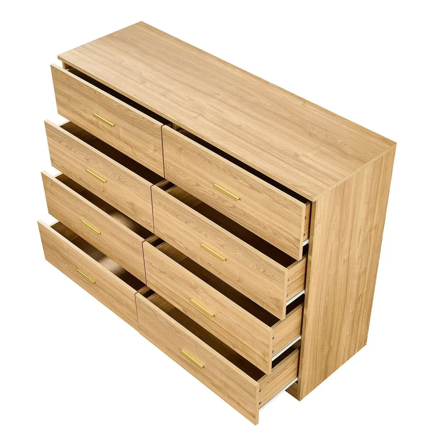 Modern Drawer Dresser For Bedroom, Ample Storage Wide Chest Of Drawers by HouseOfZazla