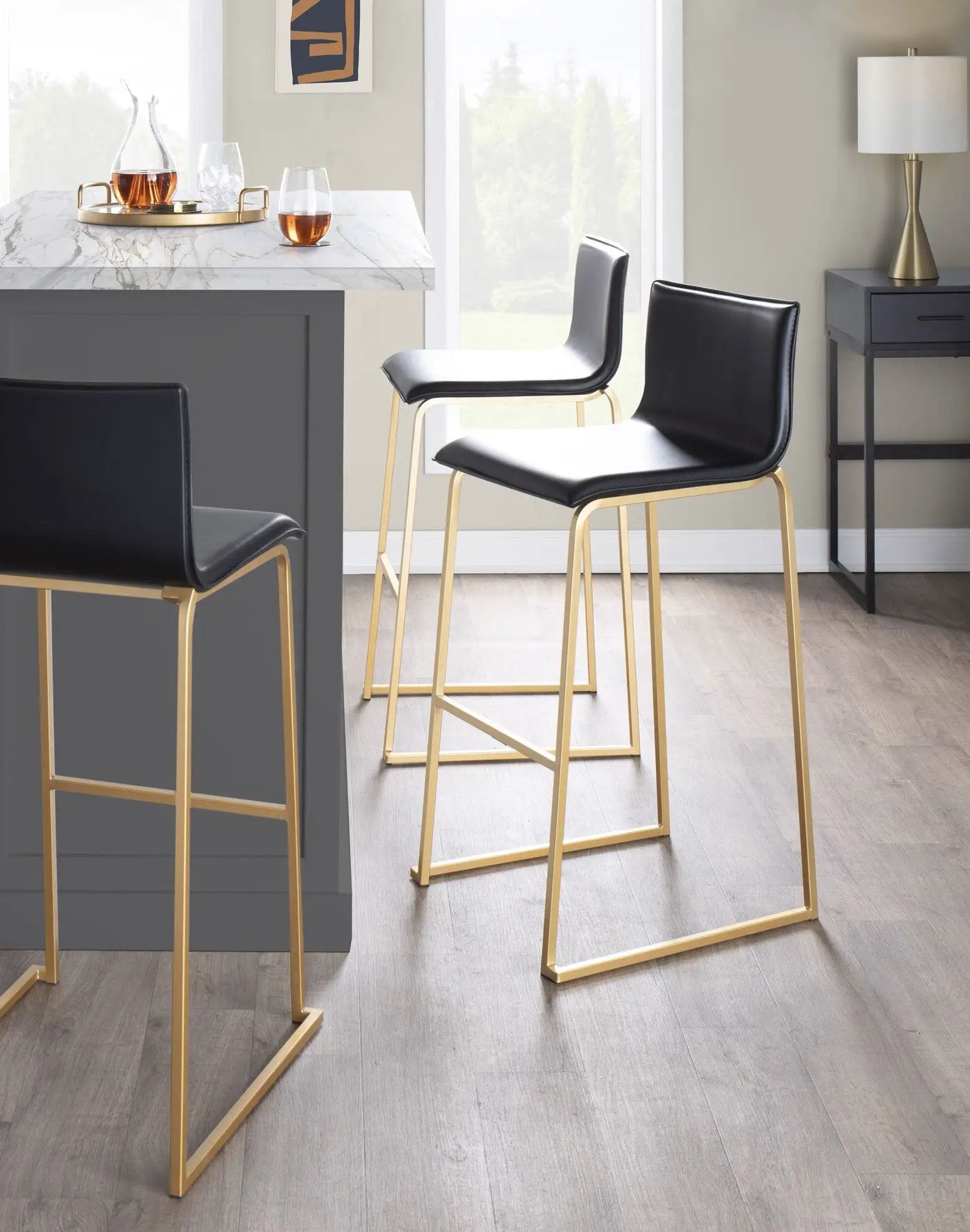 Mara - Contemporary Upholstered Barstool (Set of 2) by Unique Piece Furniture