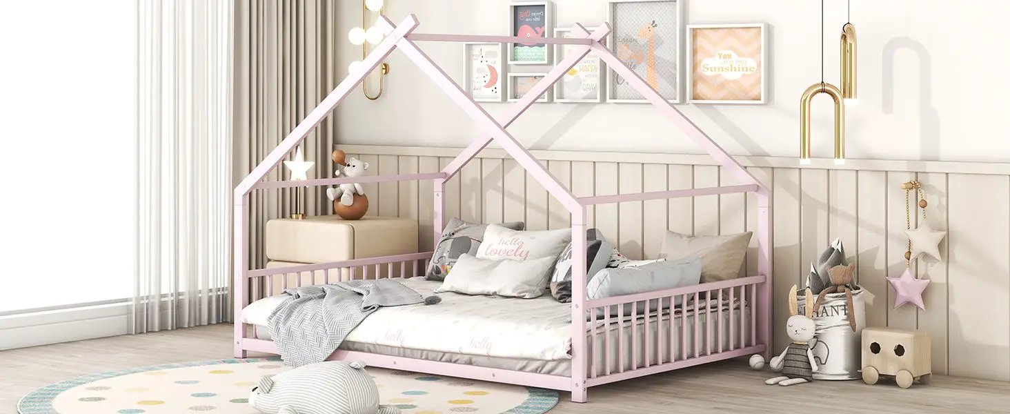 Metal House Bed by HouseOfZazla