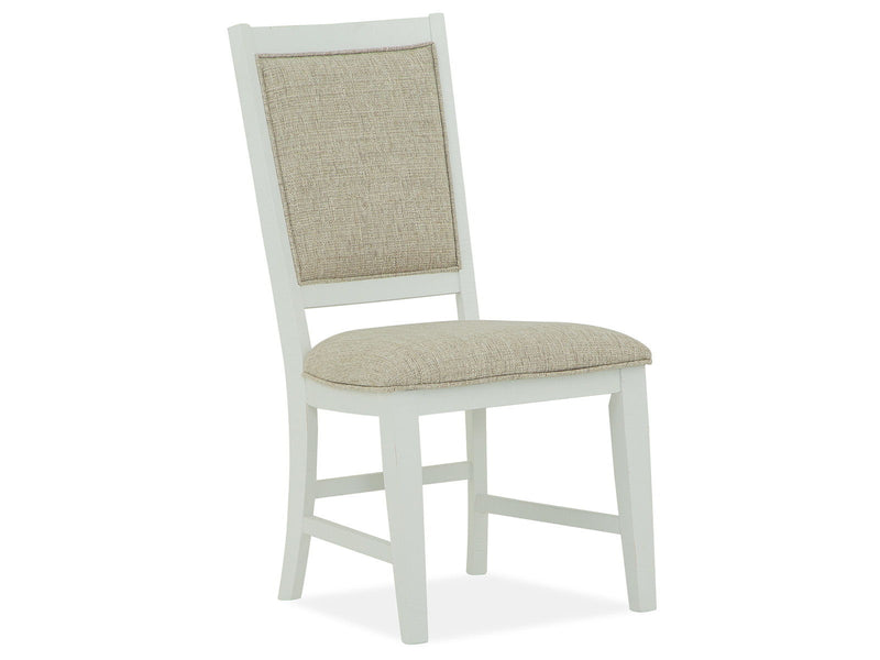 Heron Cove - Step Up Side Chair With Upholstered Seat & Back (Set of 2) - Chalk White, photo 7 of 7