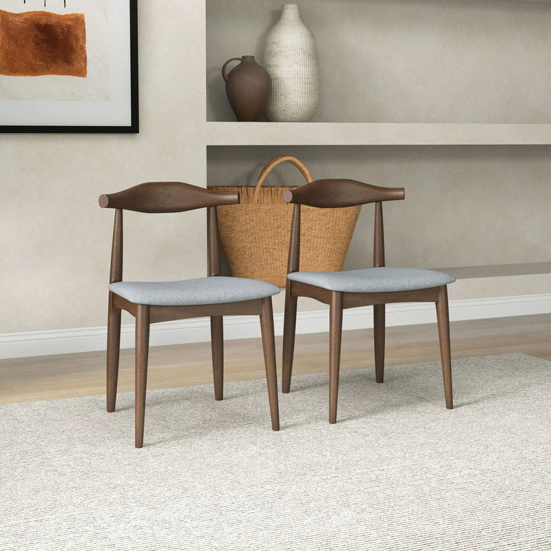 Brooklyn - Dining Chairs (Set of 2) - Gray by HouseOfZazla