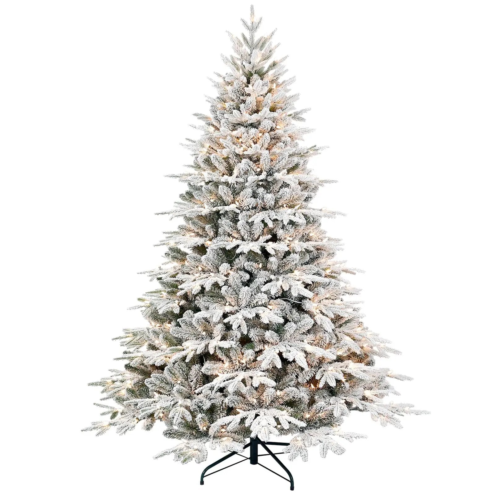 4ft Pre-Lit Flocked Artificial Christmas Tree by HouseOfZazla