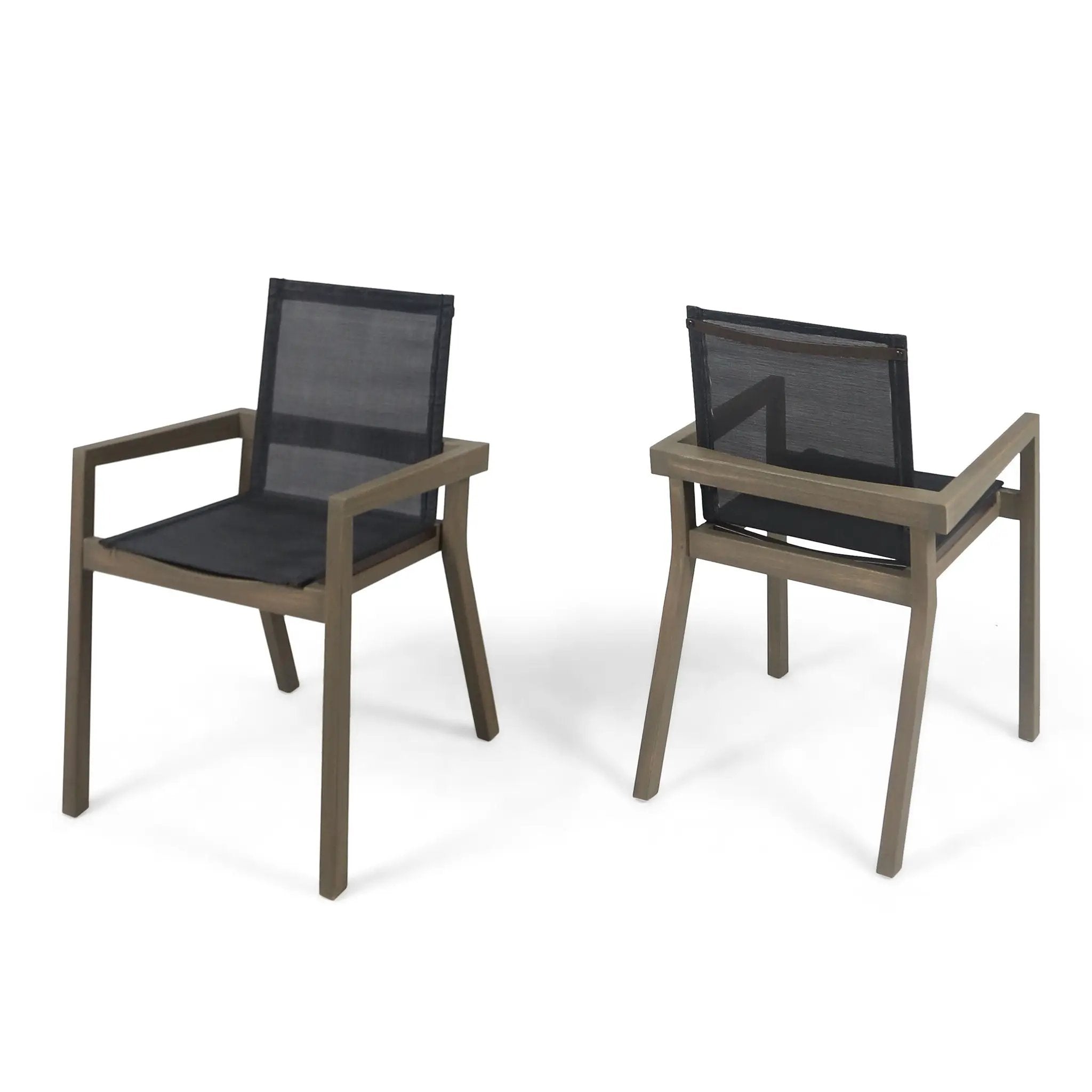 Belfast - Dining Chair With Acacia Wood Frame And Seating (Set of 2) by HouseOfZazla