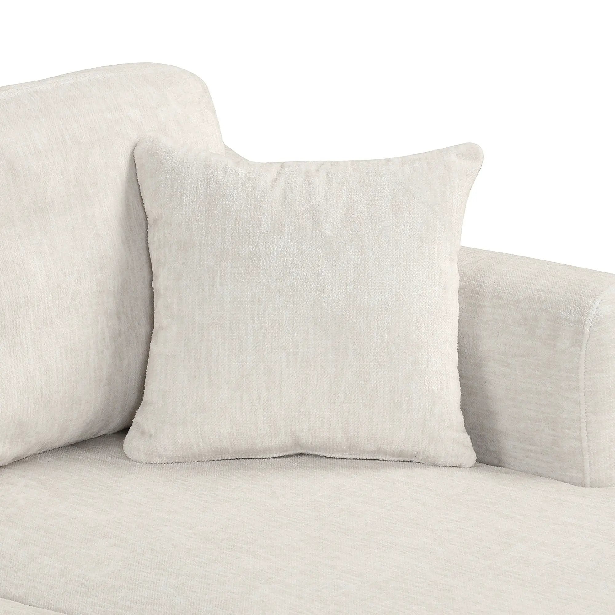 Contemporary U - Shaped Sectional Sofa With Movable Storage Ottoman
