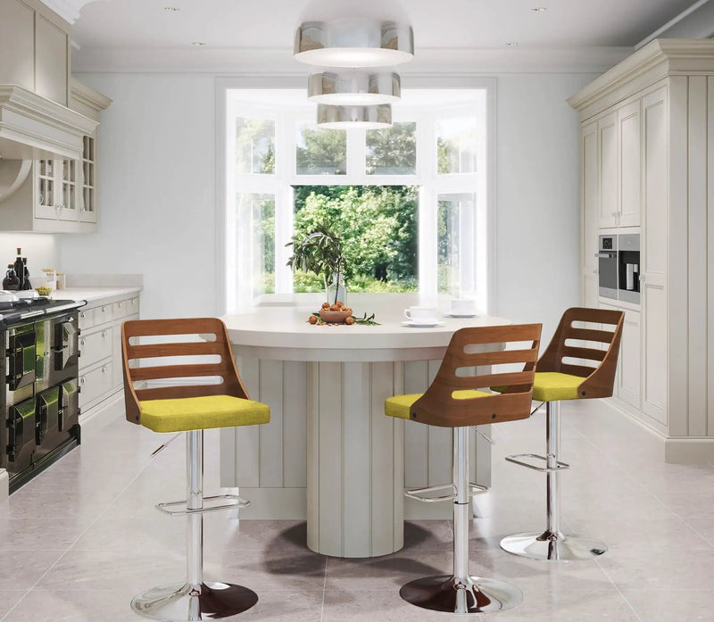 Trevi - Mid Century Modern Adjustable Barstool With Swivel by Unique Piece Furniture