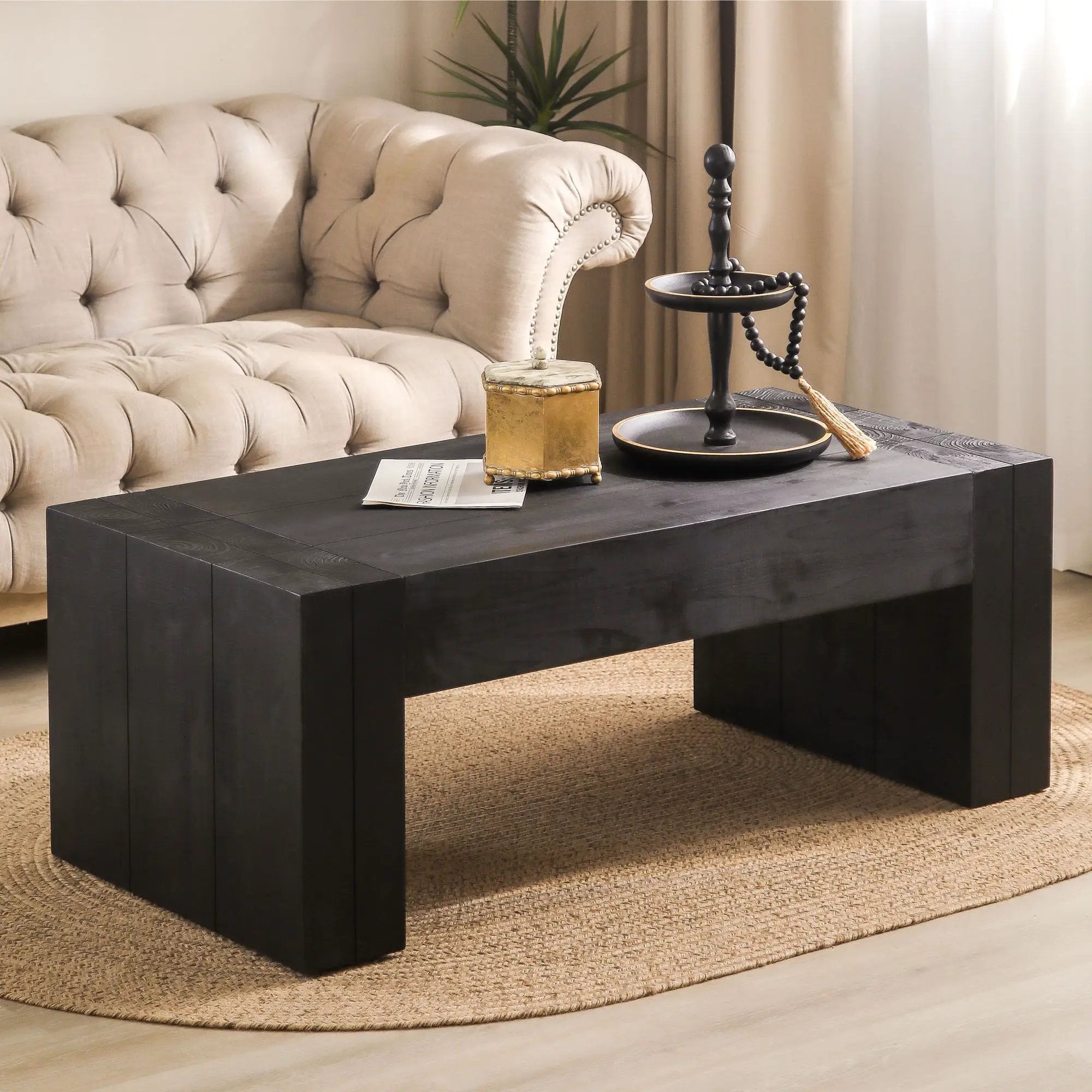 Minimalist Rectangular Center Table For Living Room by Unique Piece Furniture