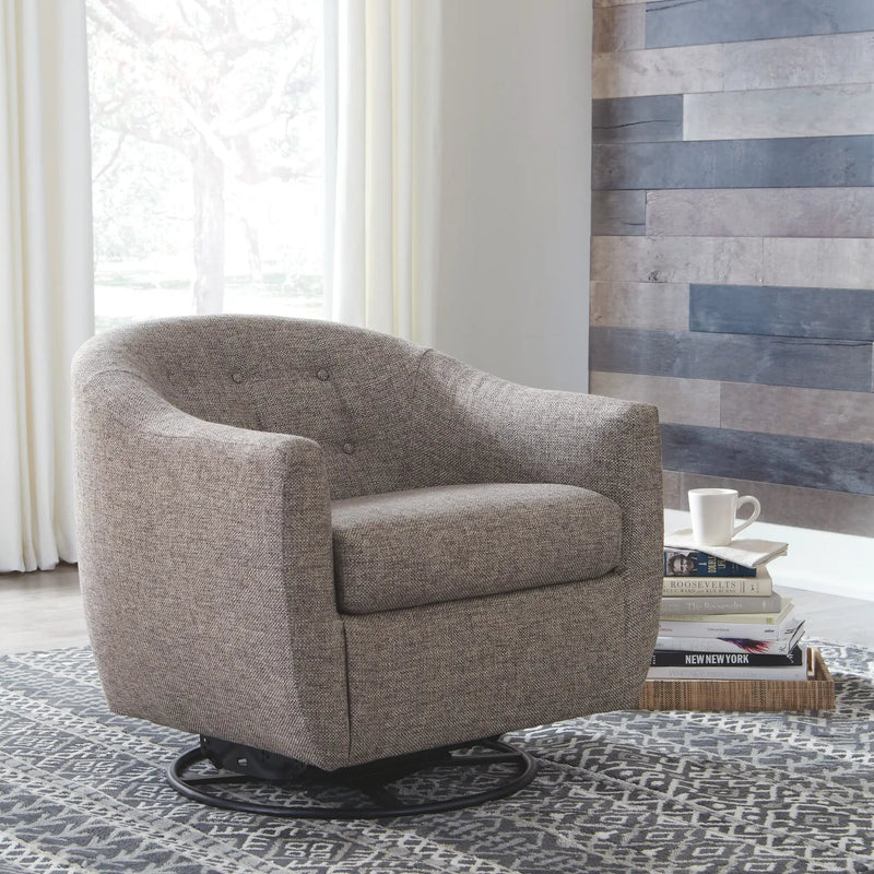 Upshur - Swivel Glider Accent Chair - Taupe by Unique Piece Furniture