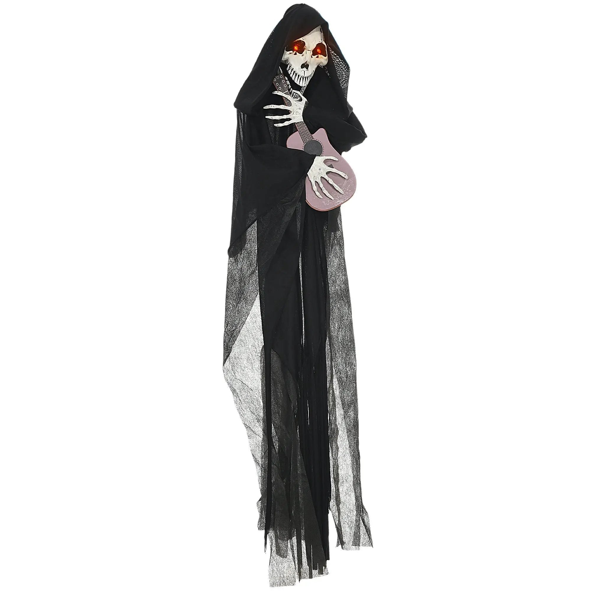 4.3' Animated Grim Reaper Guitarist with Motion and Sound Activation by HouseOfZazla