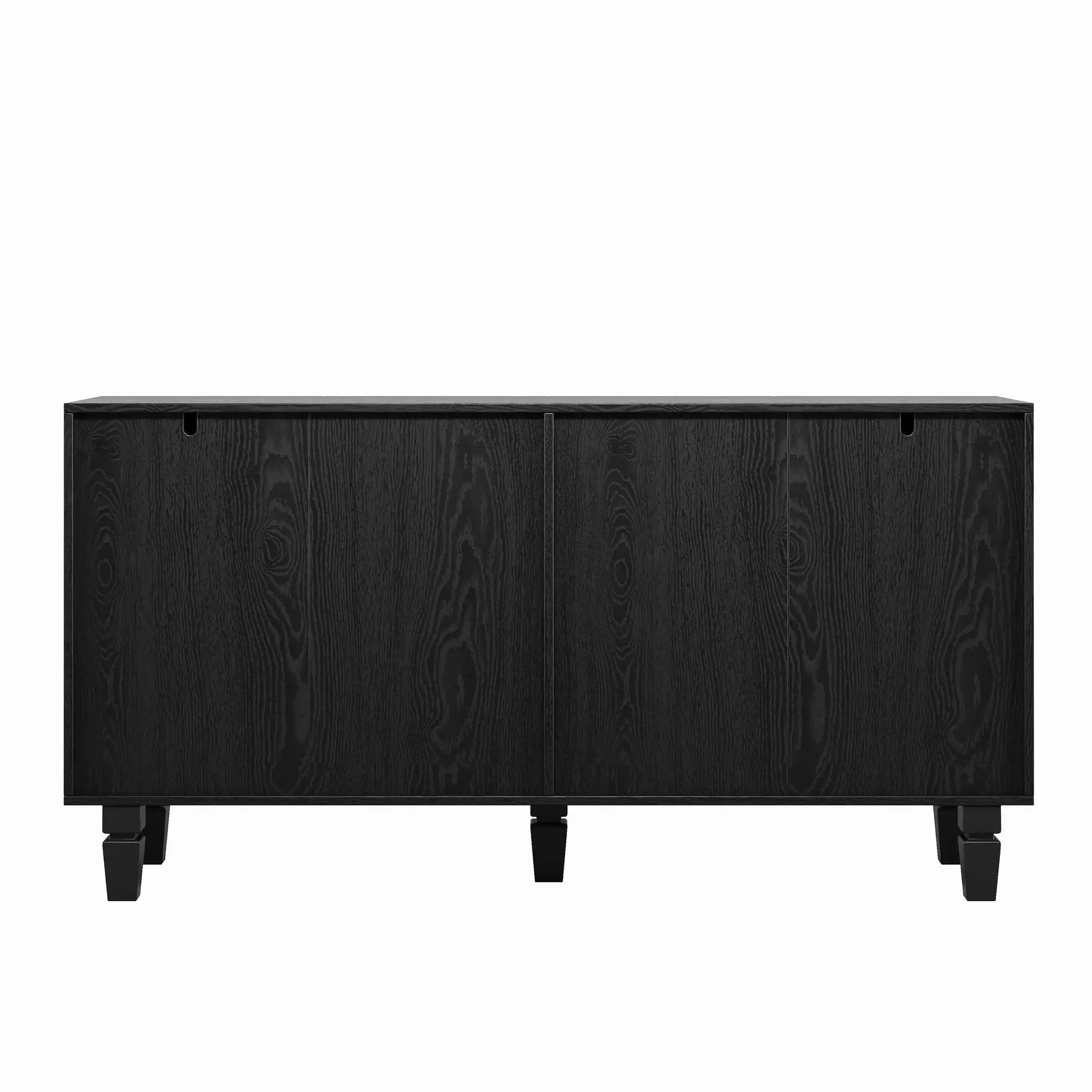 59'' Modern Buffet Sideboard with 4 Sunburst Doors by HouseOfZazla