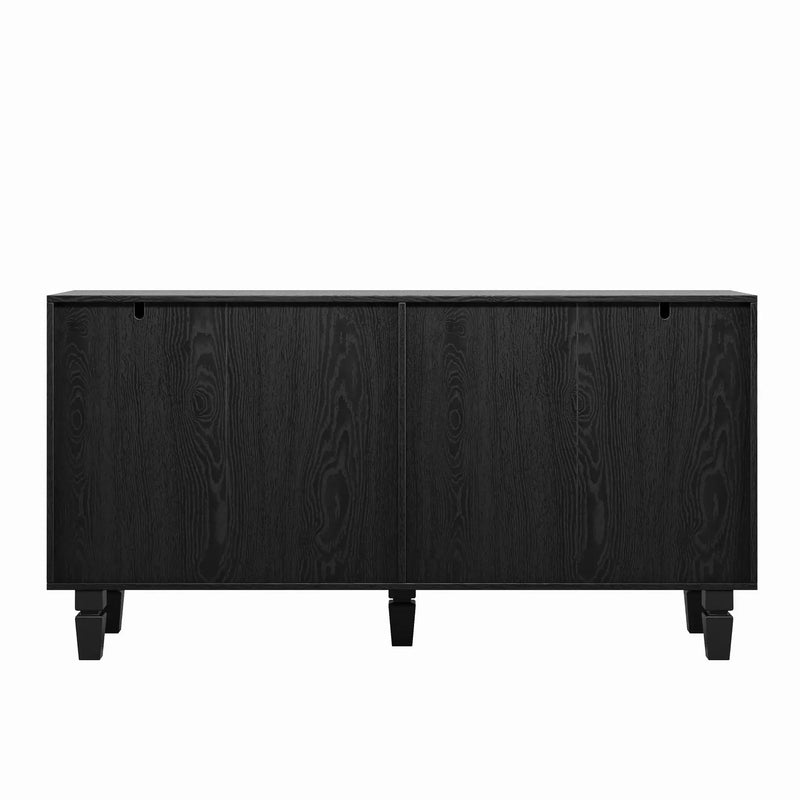 59'' Modern Buffet Sideboard with 4 Sunburst Doors by HouseOfZazla