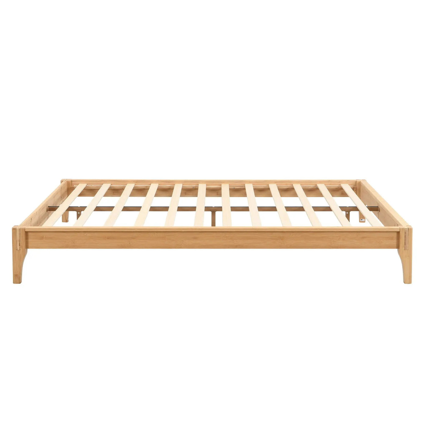 Solid Dry Bamboo Platform Bed Frame, With Slat Support by Unique Piece Furniture