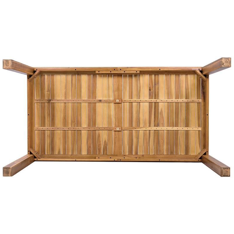 TOPMAX Patio 5pcs Wooden Dining Table Set by HouseOfZazla