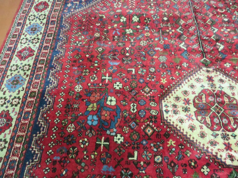 Persian Tribal Rug 7x10, Shiraz Carpet, Abadeh Rug by Jewel Rugs