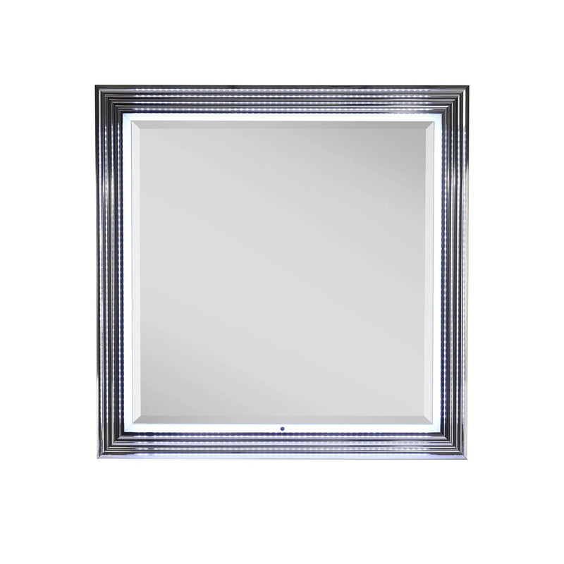 Moon - Smooth Mirror With LED - White by HouseOfZazla