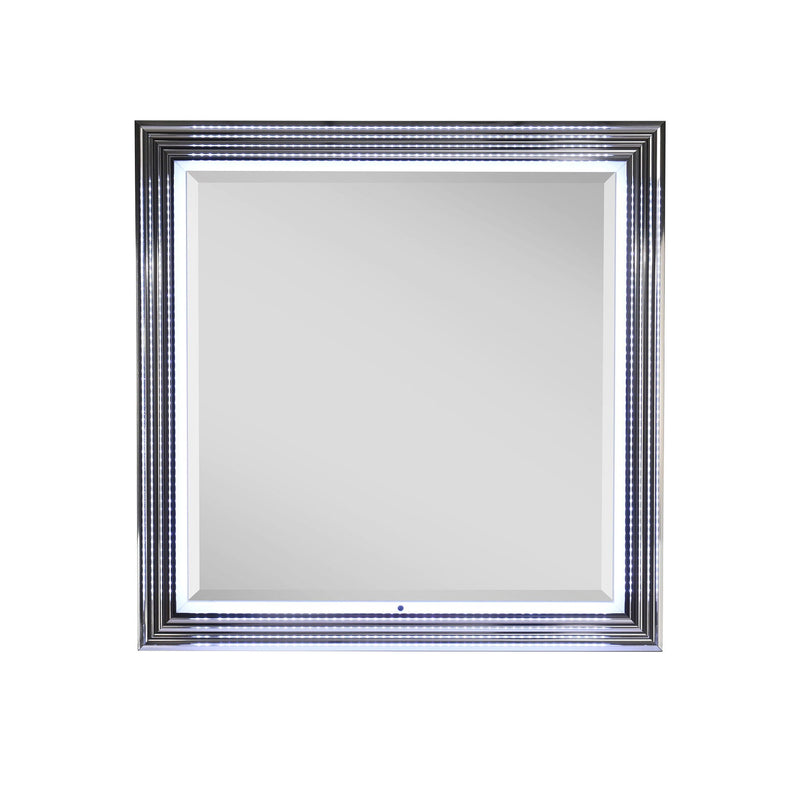 Smooth Mirror with LED Lighting - High Gloss White