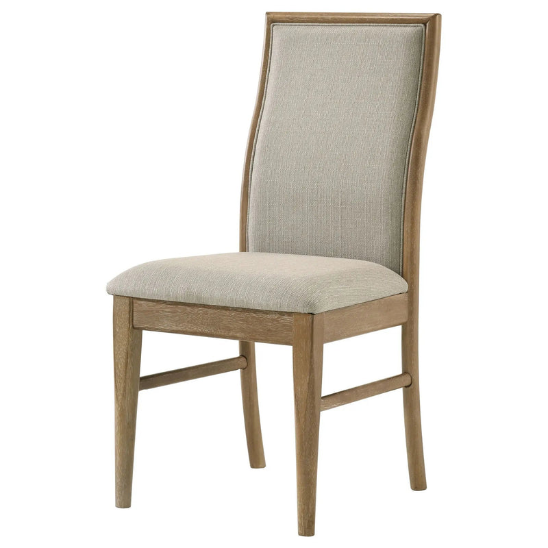 Adina Upholstered Dining Side Chair Barley (Set of 2) by Unique Piece Furniture