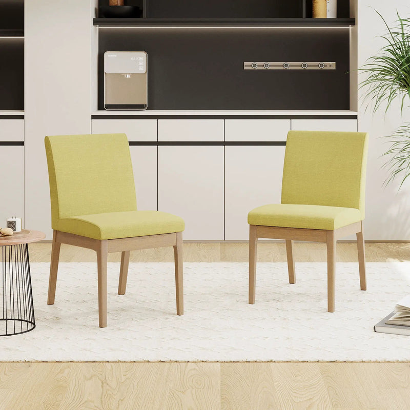Contemporary Fabric Comfort Dining Chairs (Set of 2) by HouseOfZazla