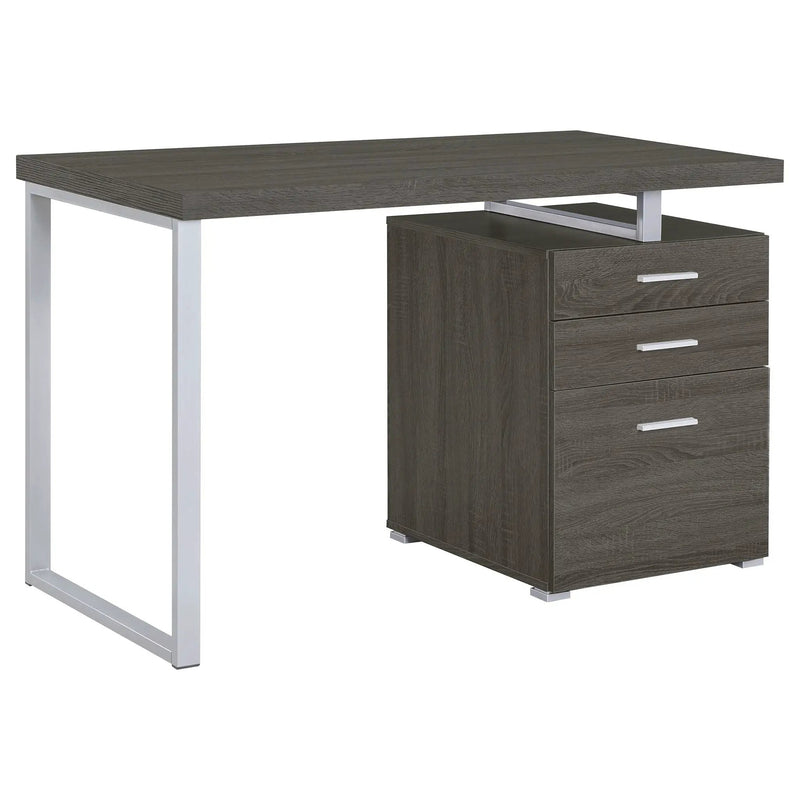 Brennan 47-inch 3-drawer Office Computer Desk Weathered Grey by Unique Piece Furniture