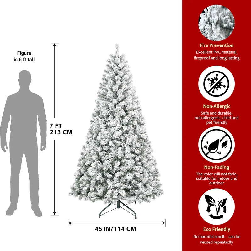 5FT Flocked Christmas Tree by HouseOfZazla