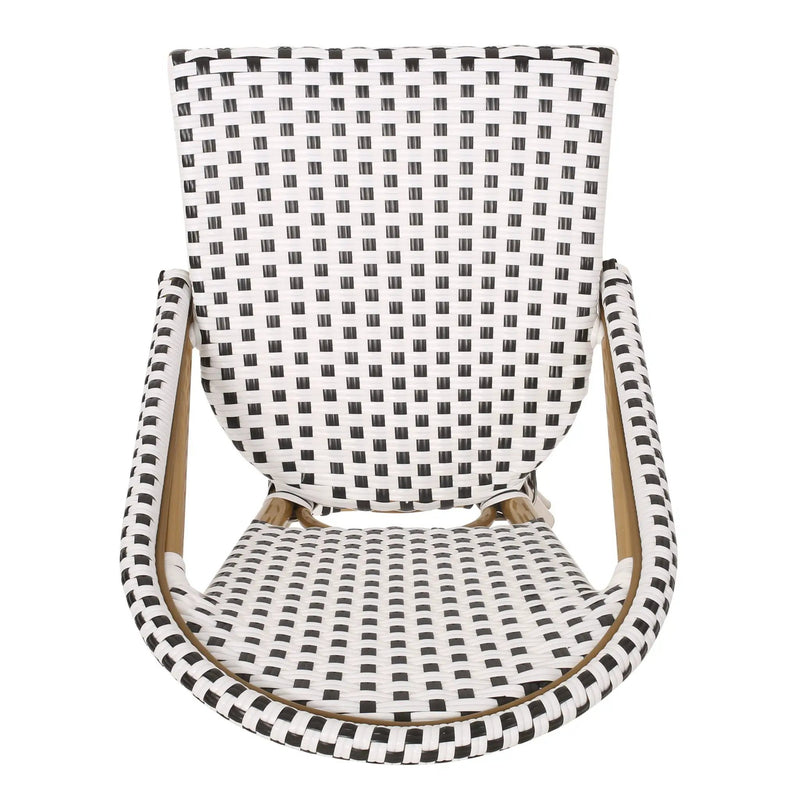 Outdoor PE Rattan French Barstool Set by HouseOfZazla