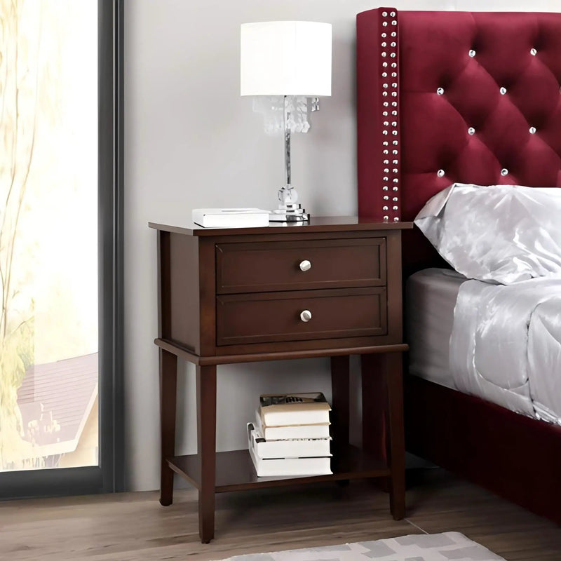 Newton - Nightstand - Cappuccino by HouseOfZazla
