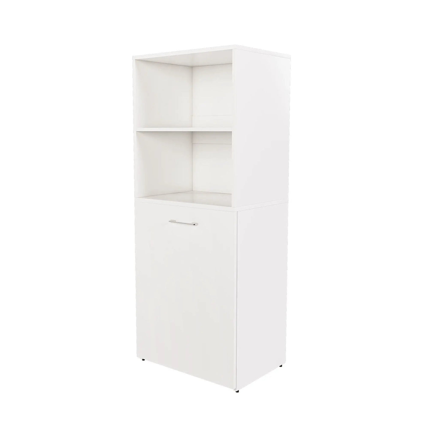 Stretchable Office Desk With Storage Shelves And Mobile Wheels by HouseOfZazla
