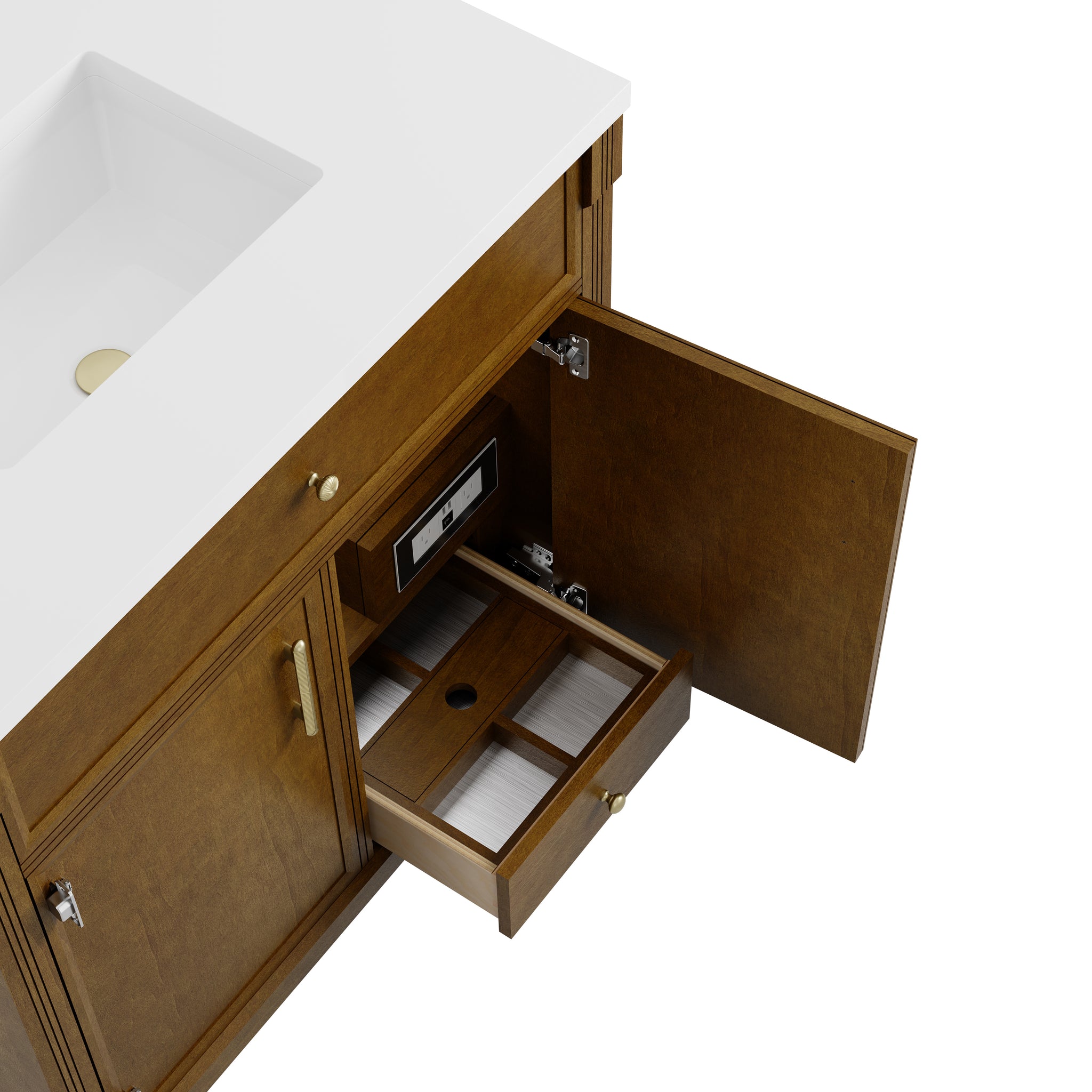 James Martin Bellshire 36" Single Bathroom Vanity, Honey Oak, view 21
