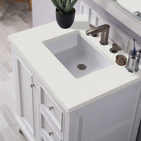 James Martin De Soto 30" Single Bathroom Vanity, Bright White