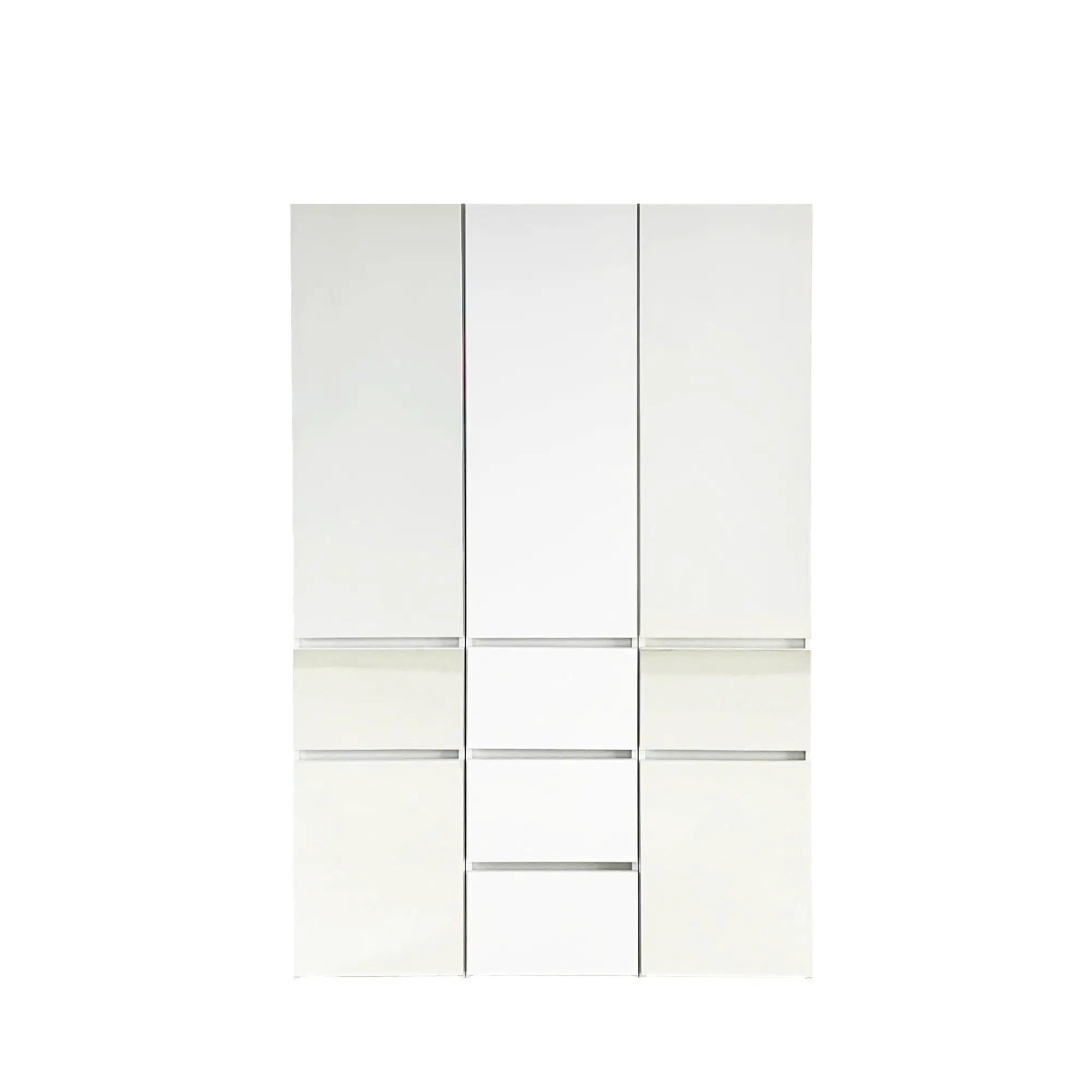 Elise - Modular Closet System With Mirror - White by HouseOfZazla