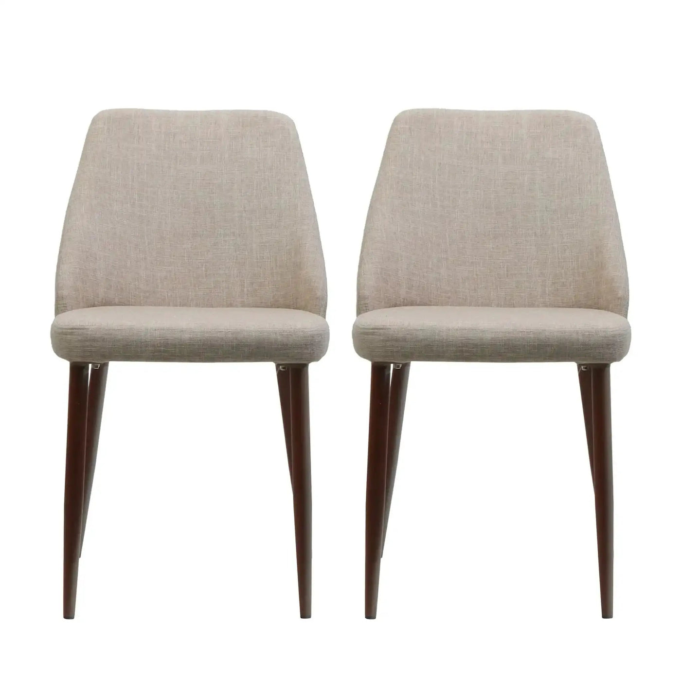 Modern Dining Chair With Iron Legs And Wood Finish by HouseOfZazla
