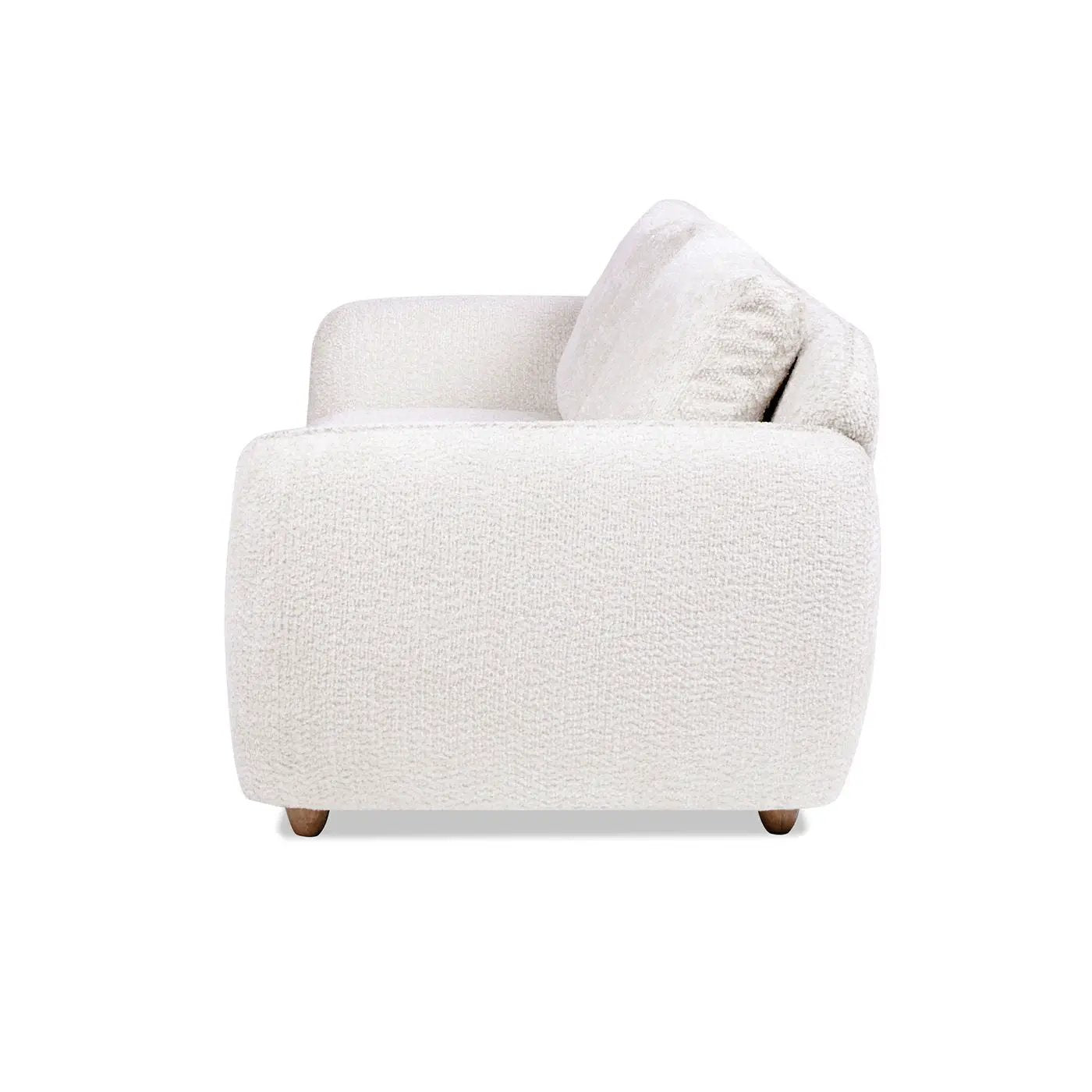 Sharon - Puffy Arm Sofa - Alpaca Off-White by Unique Piece Furniture