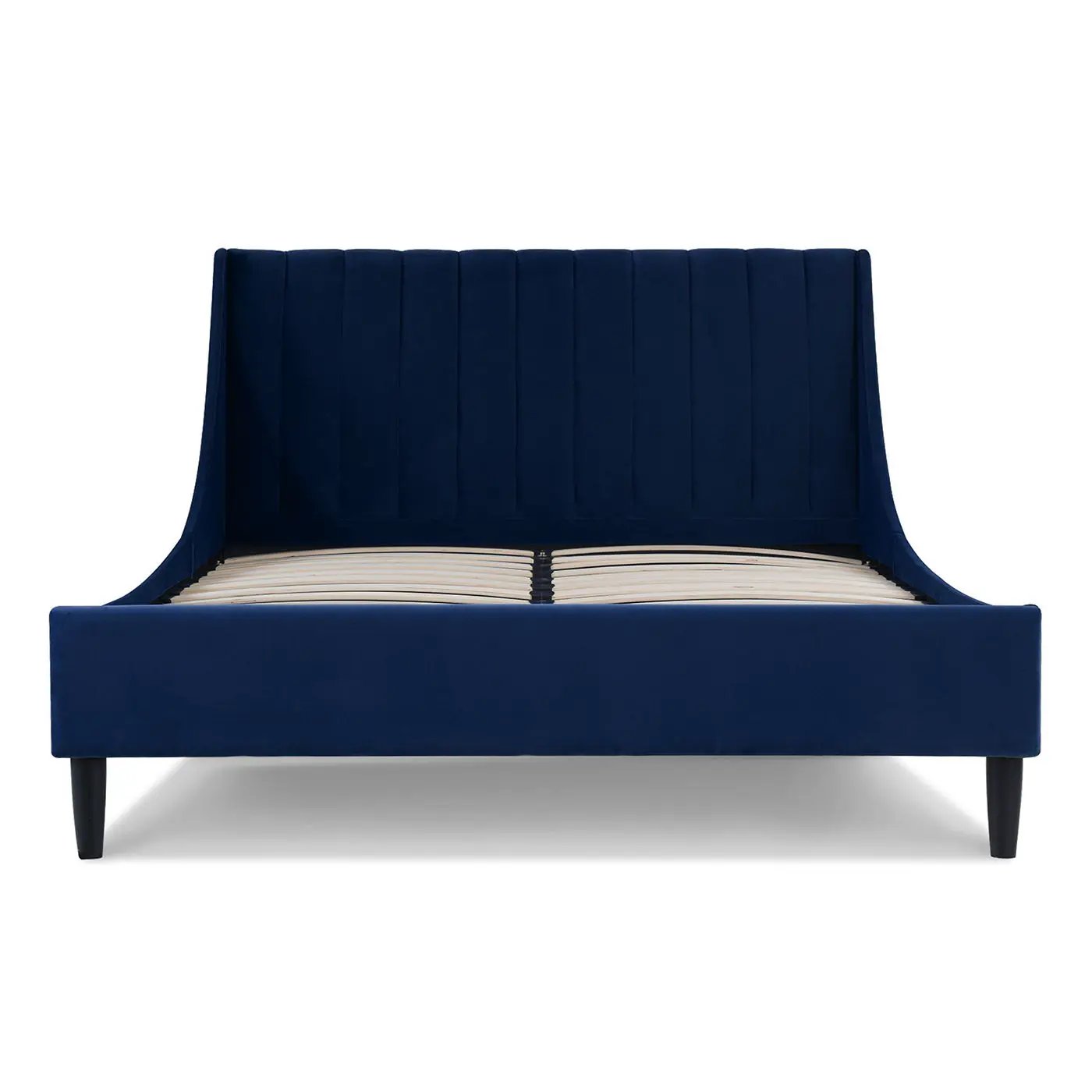 Aspen - Vertical Tufted Modern Headboard Platform Bed Set by HouseOfZazla