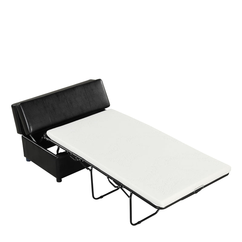 Twin Size Folding Ottoman Sleeper Bed With Mattress Convertible Guest Bed by HouseOfZazla