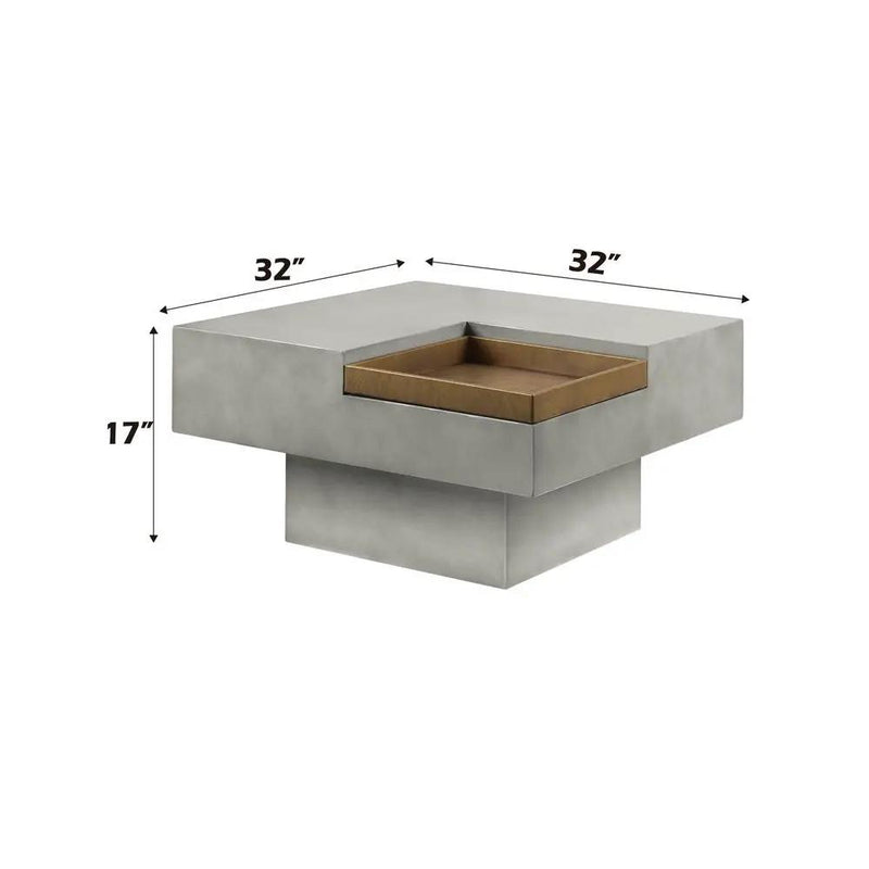 Kailano - Coffee Table - Weathered Gray by Unique Piece Furniture