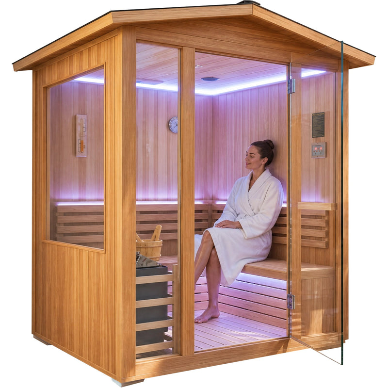 6000W Outdoor Traditional Steam Sauna, photo 7 of 10
