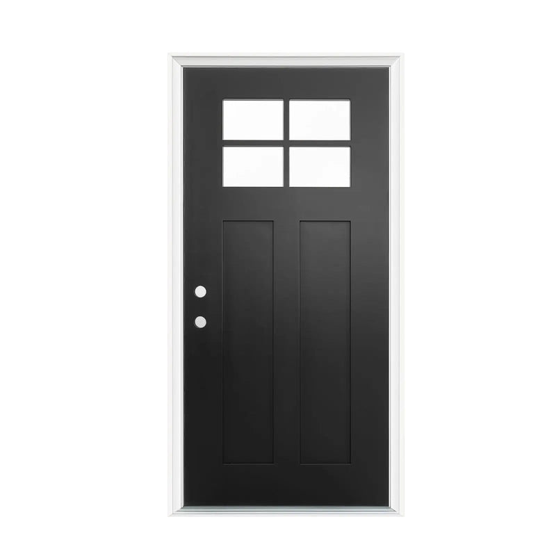 36"x80" Fiberglass Front Door with Contemporary Design by HouseOfZazla