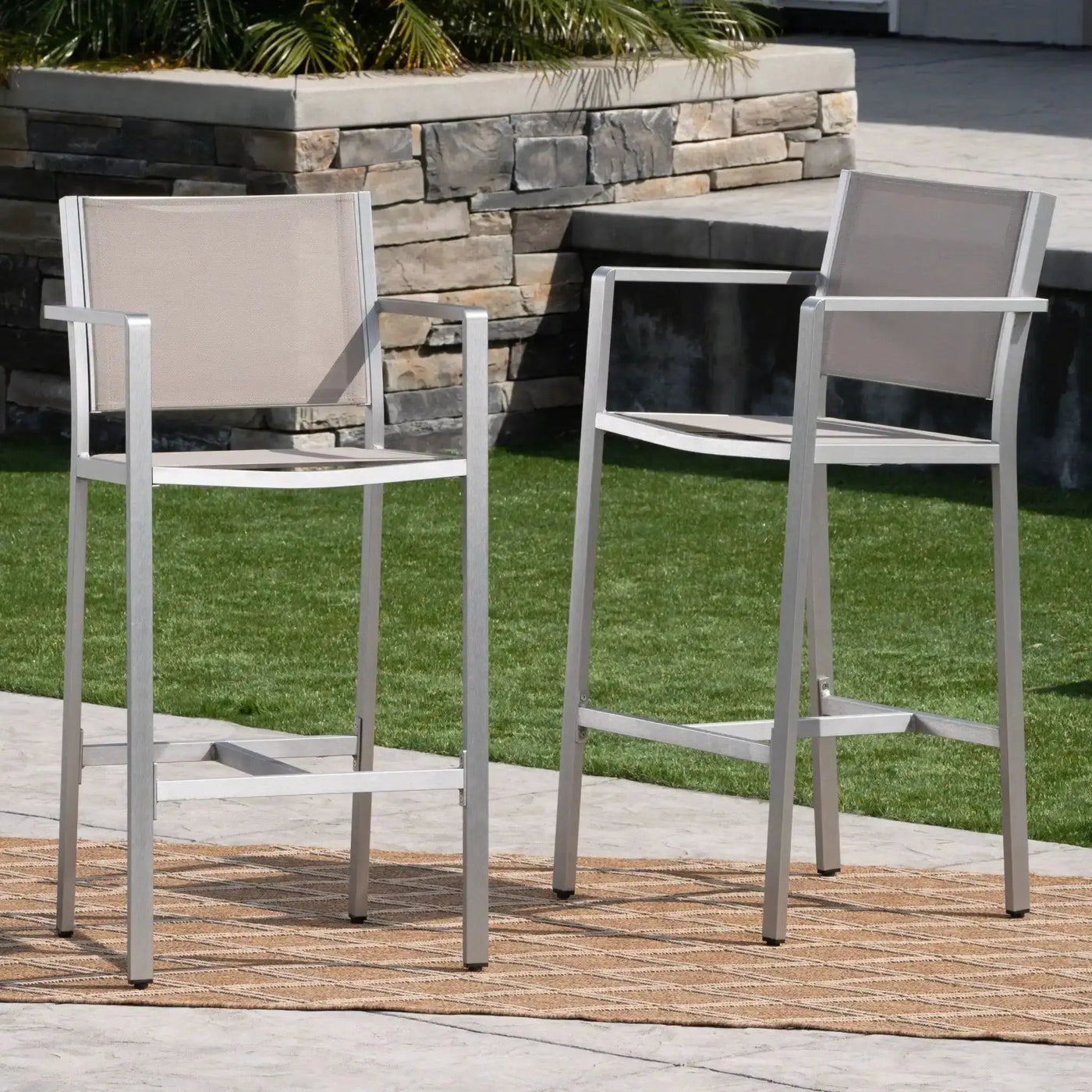 Outdoor Rust Proof Aluminum Barstools (Set of 2) by HouseOfZazla