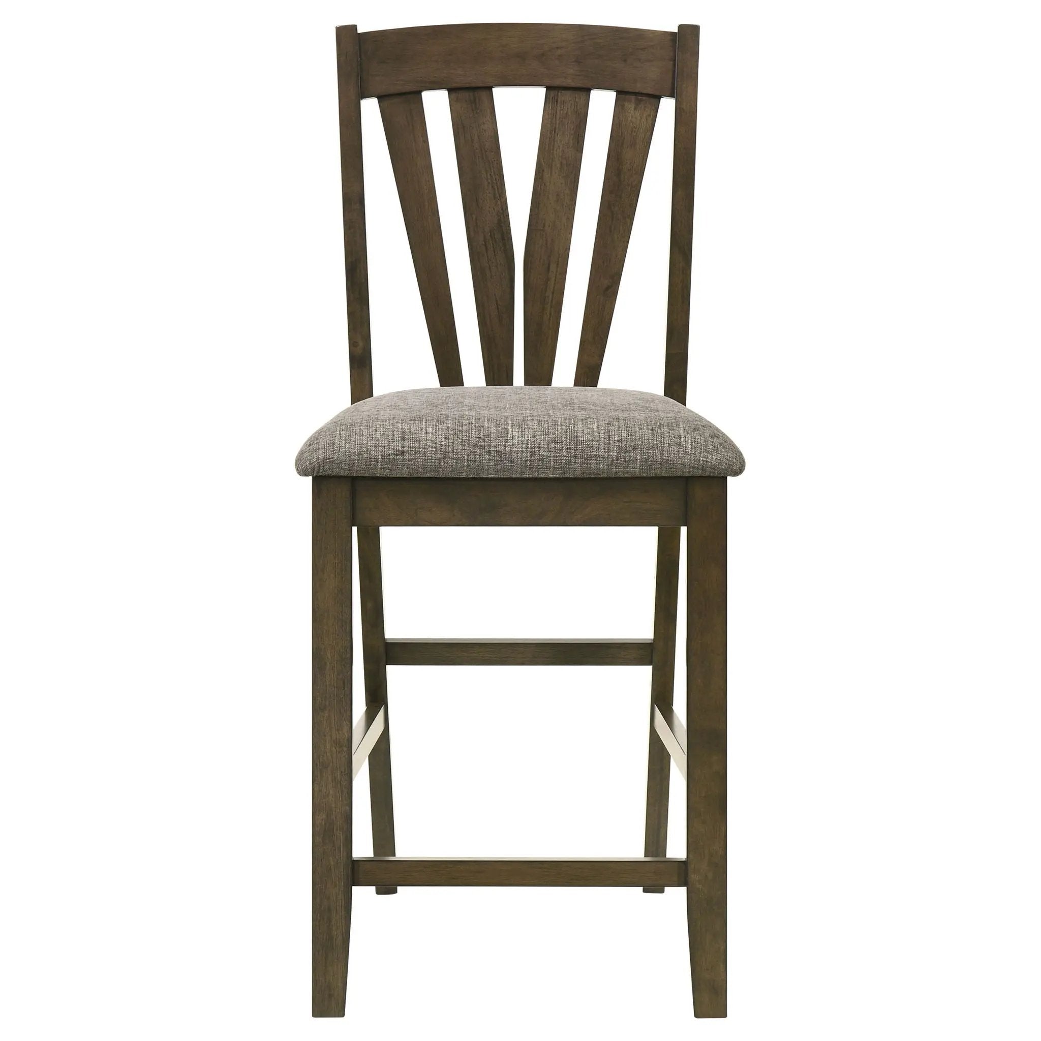 Maxine - Upholstered Counter Height Dining Side Chair (Set of 2) - Brown by HouseOfZazla