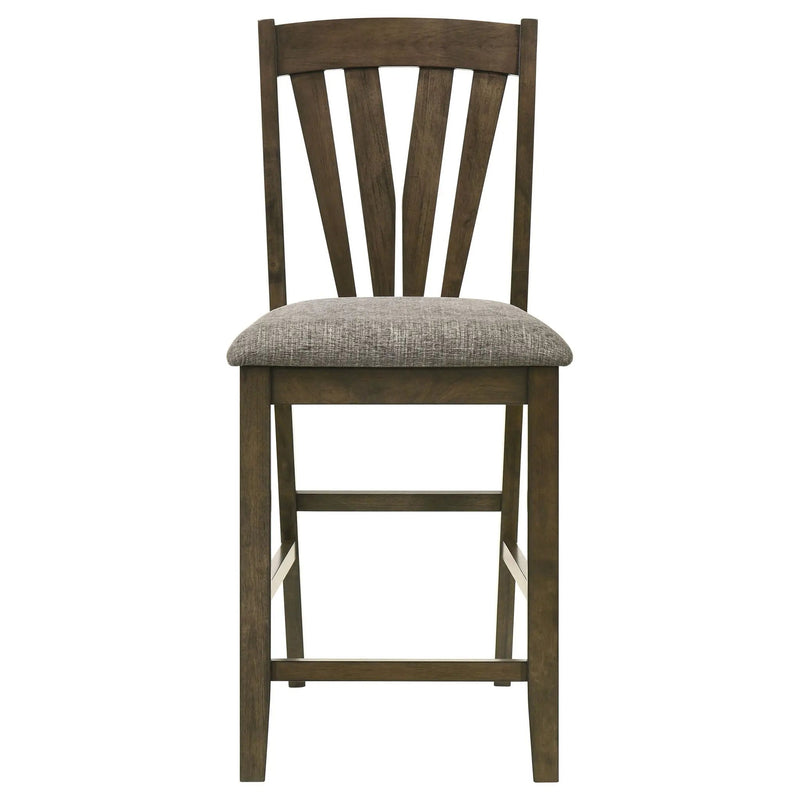 Maxine - Upholstered Counter Height Dining Side Chair (Set of 2) - Brown by HouseOfZazla