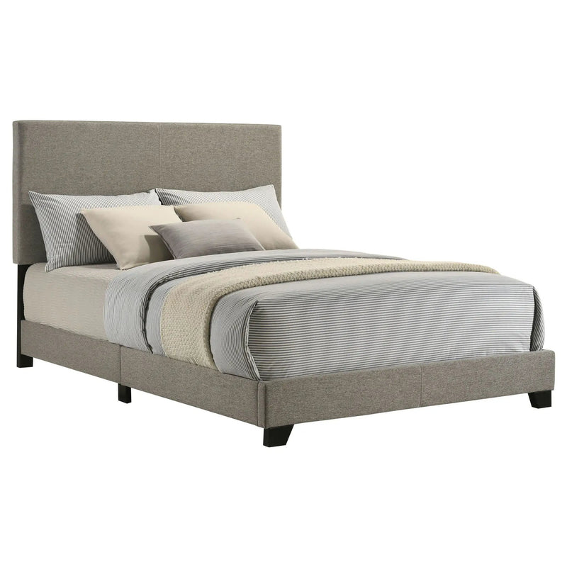 Dorian Fabric Upholstered Full Panel Bed Taupe by Unique Piece Furniture