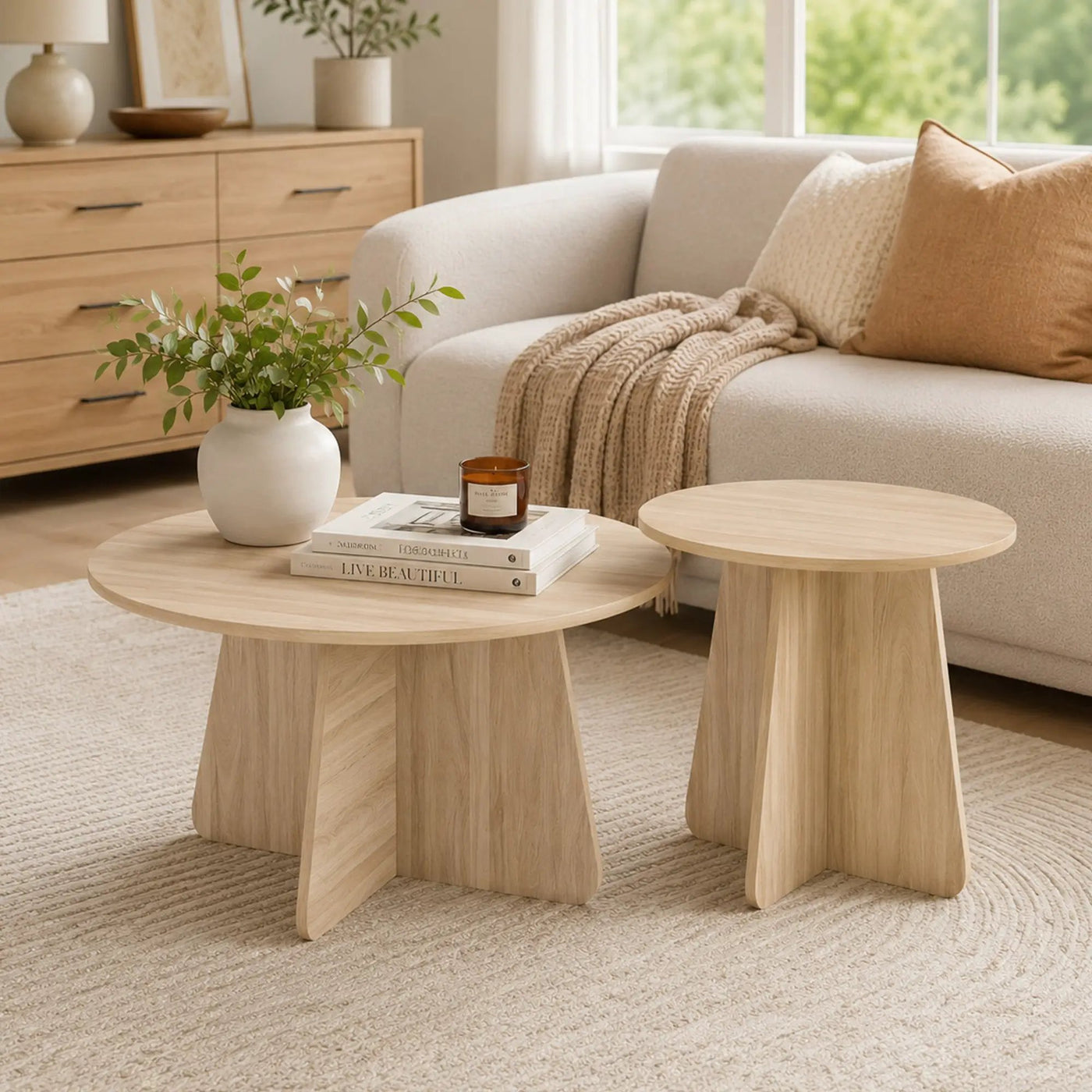 Retro-Style Nesting Coffee Table Set by HouseOfZazla