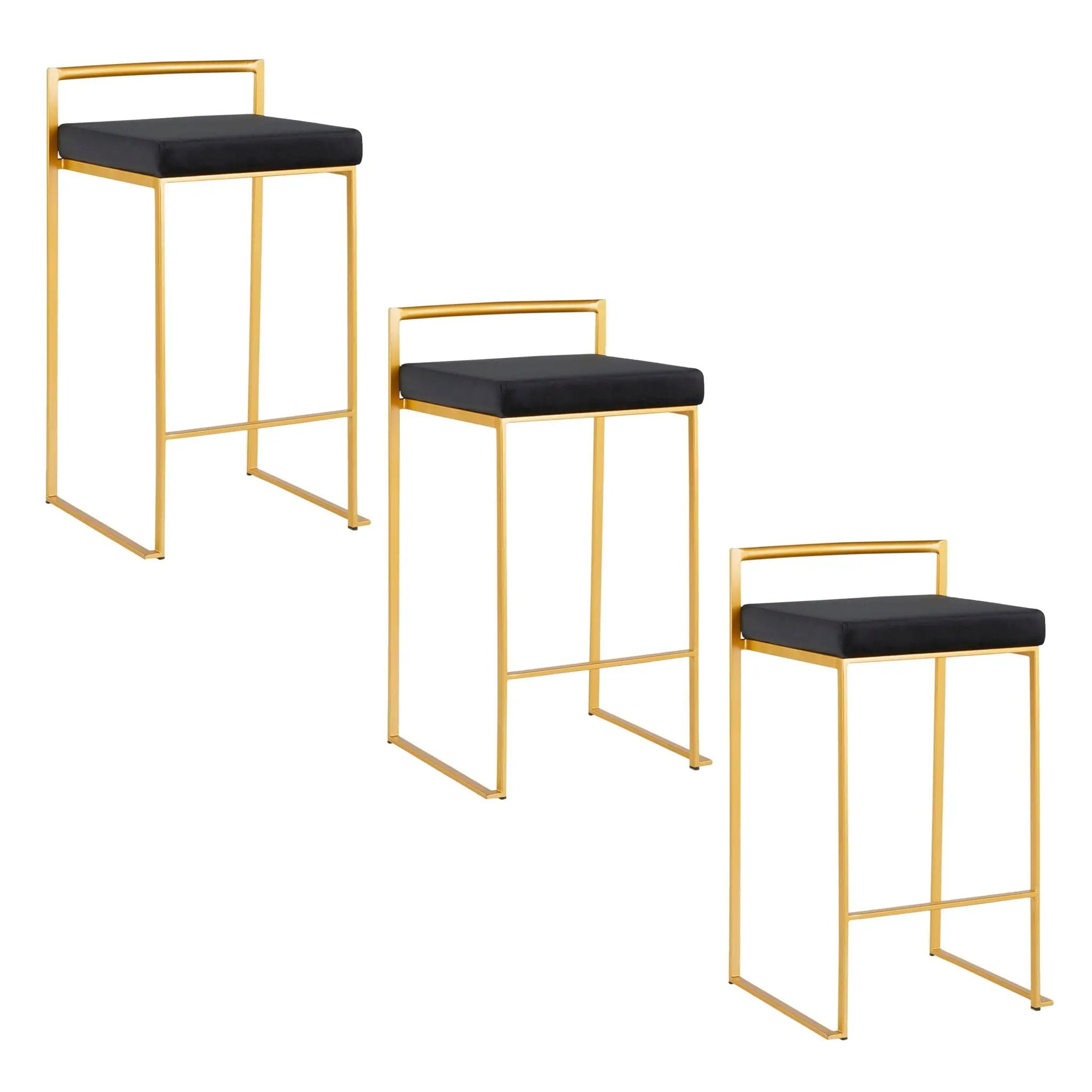 Fuji - Contemporary / Glam Design Counter Stool (Set of 2) by Unique Piece Furniture