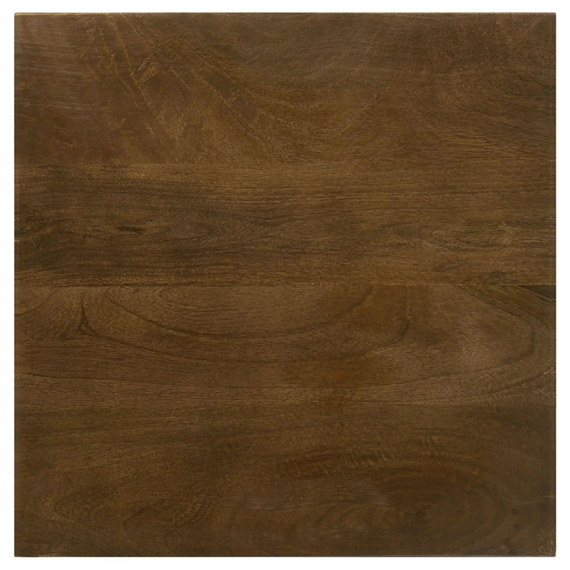 Heitor Square Wood Top Accent Side Table Dark Brown by Unique Piece Furniture