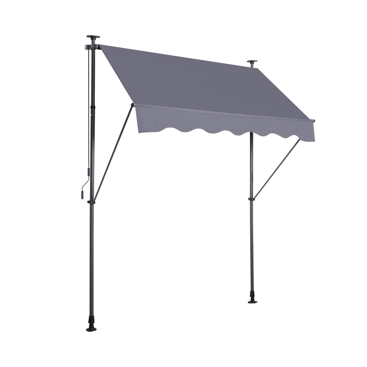 Manual Retractable Patio Awning With UV Resistant Sun Shade, photo 2 of 8