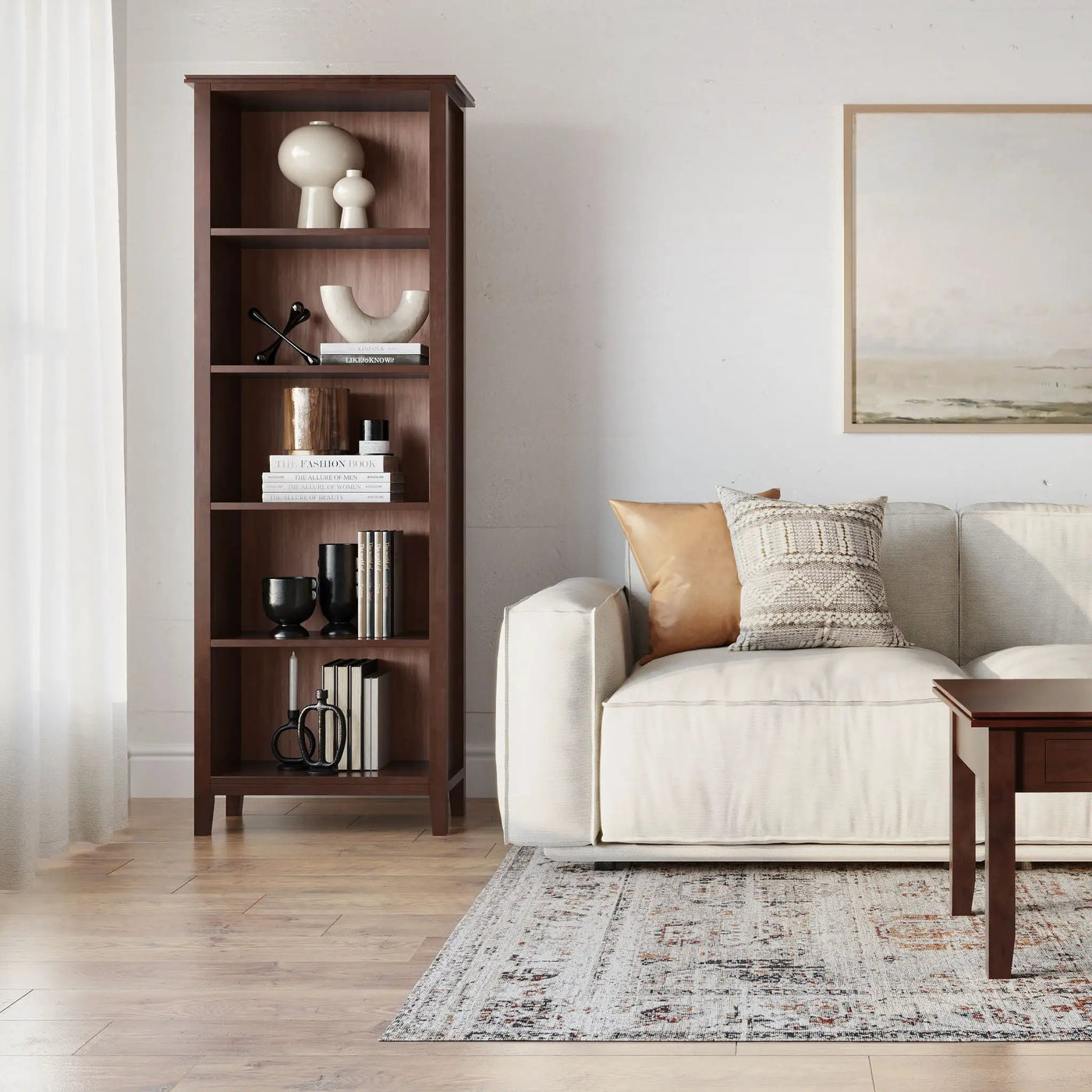 Artisan - 5 Shelf Bookcase, Handcrafted by HouseOfZazla