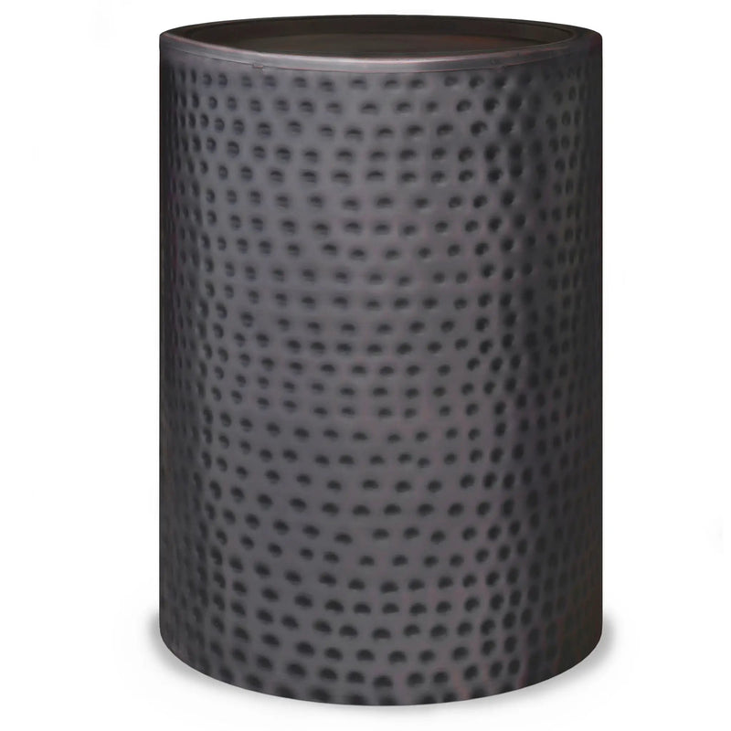 Corbin - Hammered Metal Side Table by HouseOfZazla