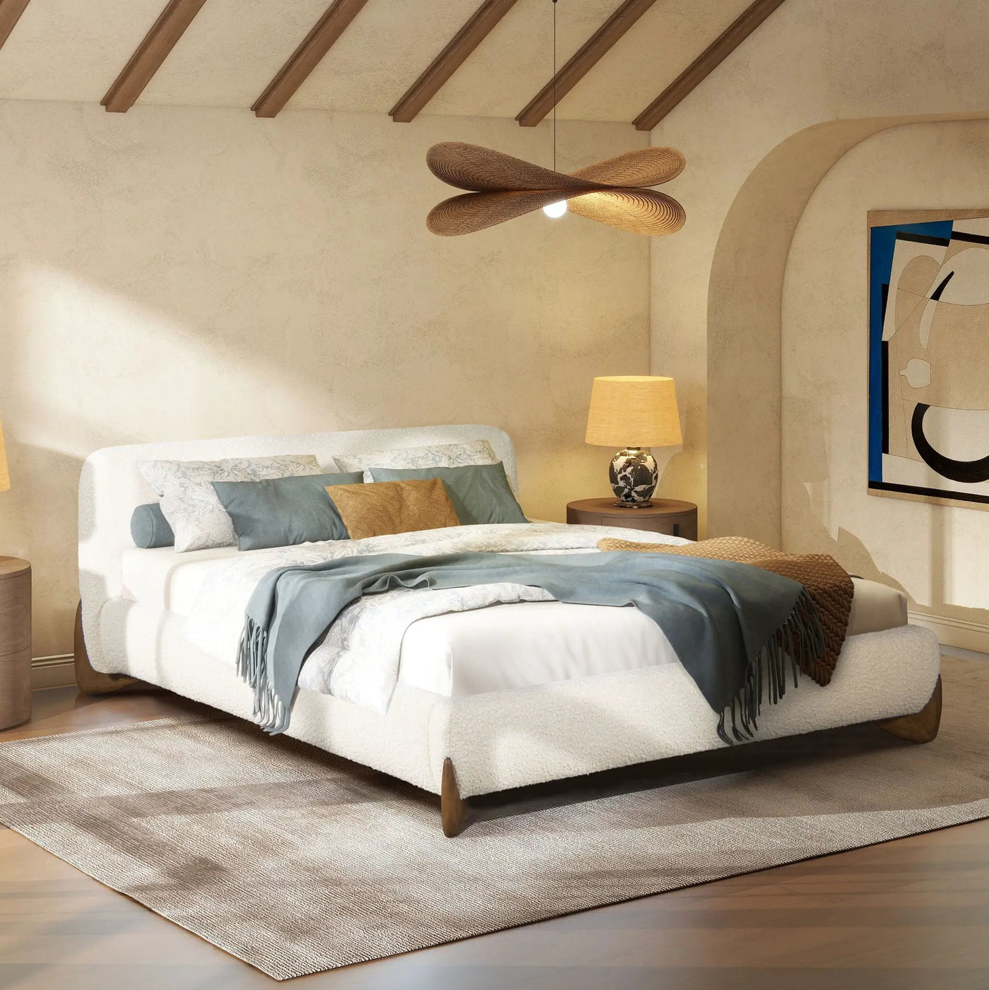 Alpine - Puffy Modern Platform Bed by Unique Piece Furniture