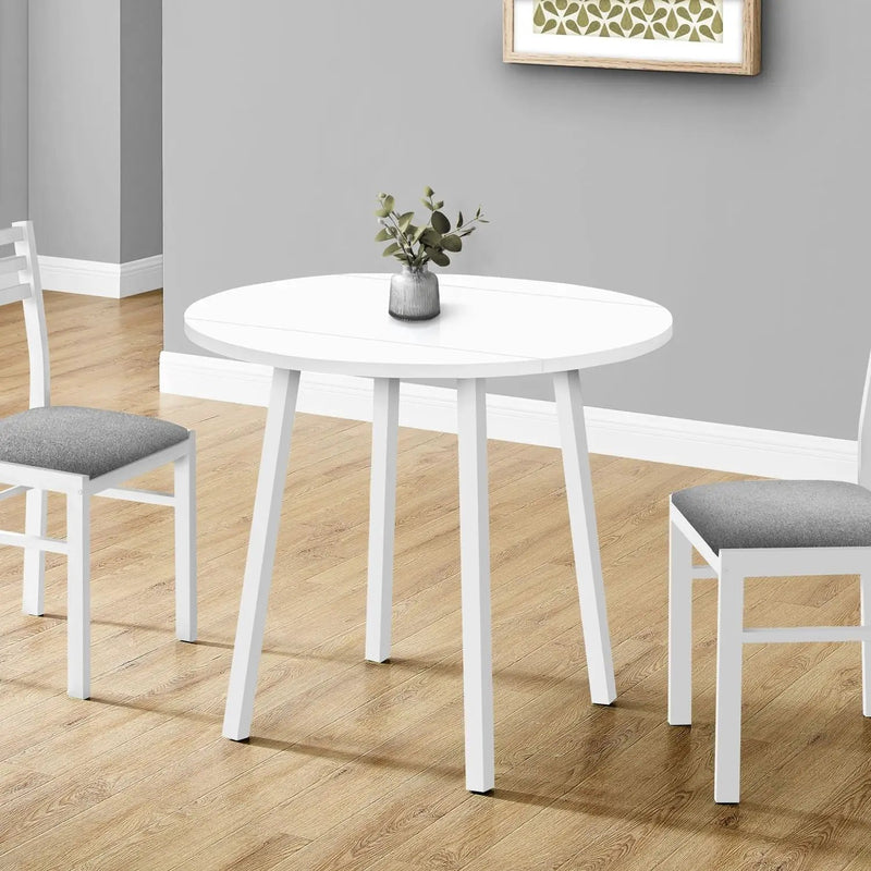 3 Pieces Dining Table Set, Small, Drop Leaf, Contemporary & Modern by Unique Piece Furniture
