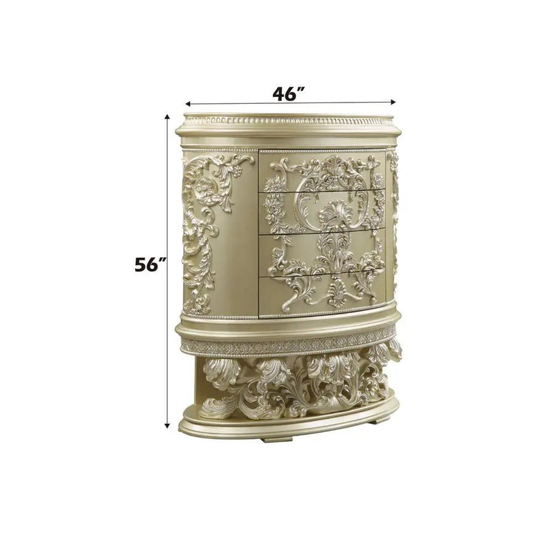 Vatican - Chest - Champagne Silver by Unique Piece Furniture